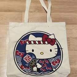 Hello Kitty World Market canvas tote bag