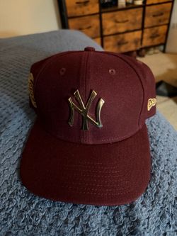 Maroon Yankees hat