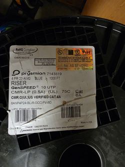 Cat6 A (1000ft) ×4