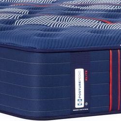 King Size Mattress 15” Sealy Posturepedic Elite Brenham II Medium Direct From Factory, Sealed in Plastic Ready for Same-Day Delivery 🚚