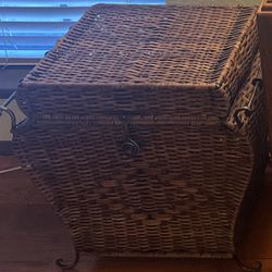 Iron/rattan Basket(30$)