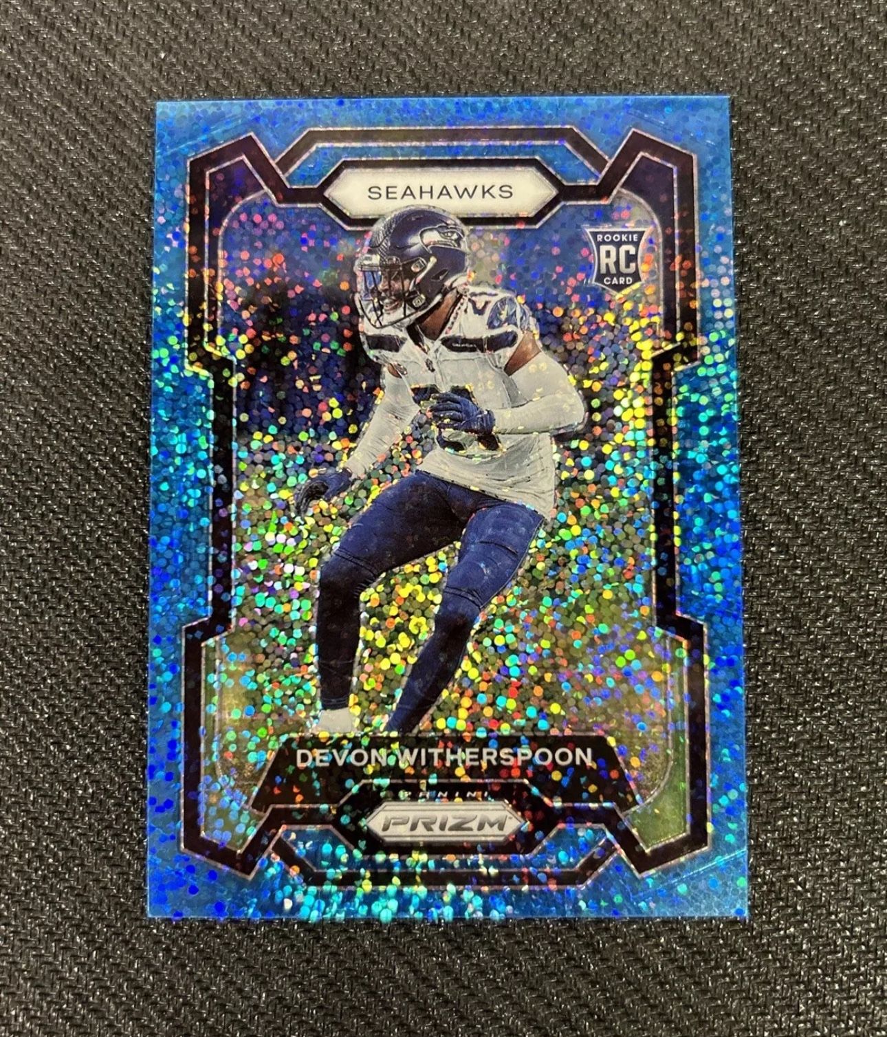 DEVON WITHERSPOON 2023 PANINI PRIZM BLUE SPARKLE ROOKIE RC /96