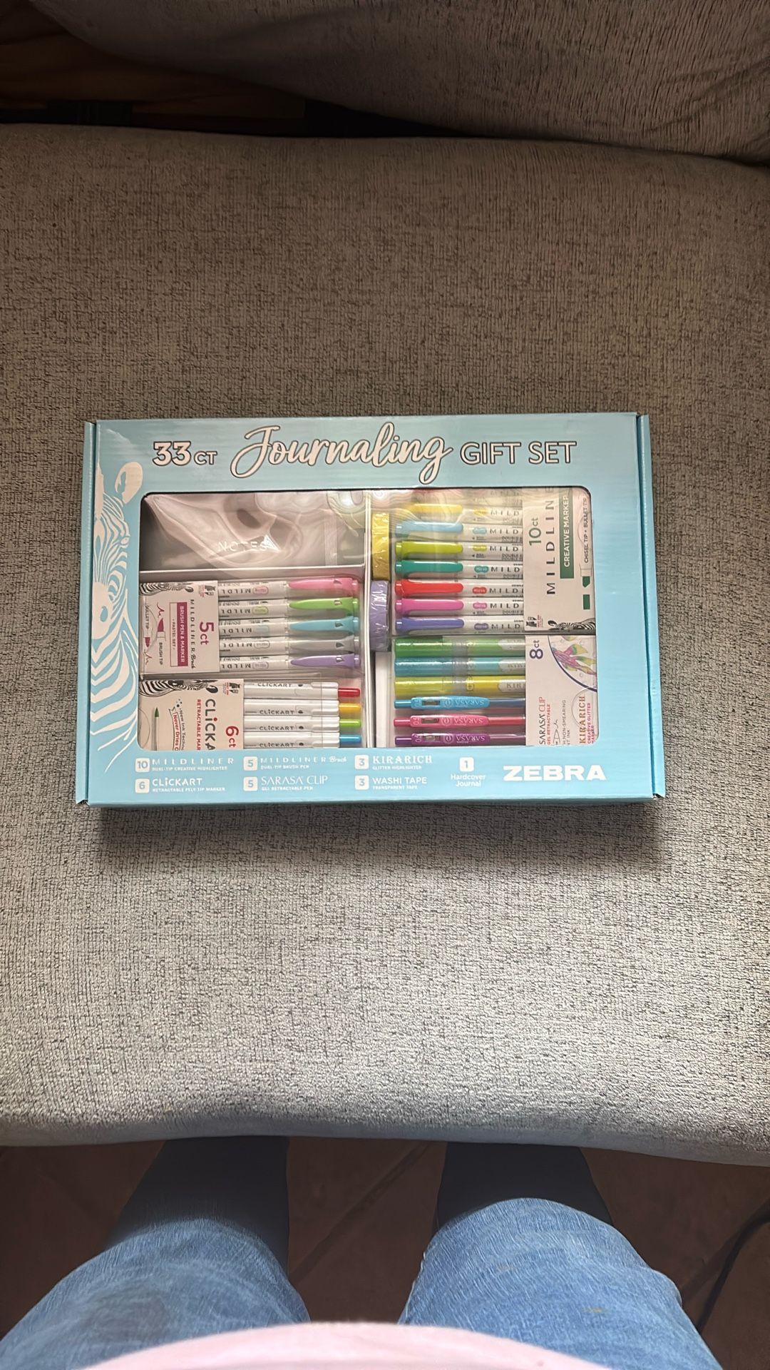 Zebra Journaling Gift Set