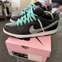 Size 9 - Nike Diamond Supply Co. x Dunk Pro SB Low Black Diamond