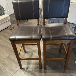 Faux Leather High Dining Stool