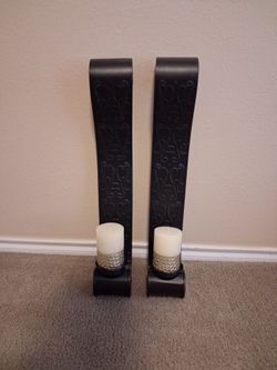 Wall candle holders