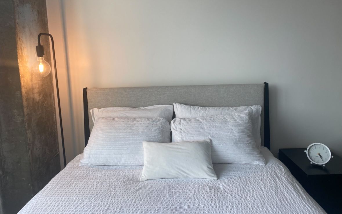 Upholstered Queen Bed Frame (by All Modern) $80 (Original price $700)