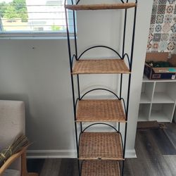 Boho Wicker Plant Stand