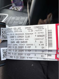 Comedy show tickets