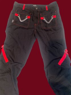 Size 13 Royal Bones Red And Black With Chains #goth #emo #RoyalBones