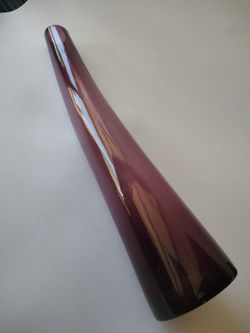One tall vase purple