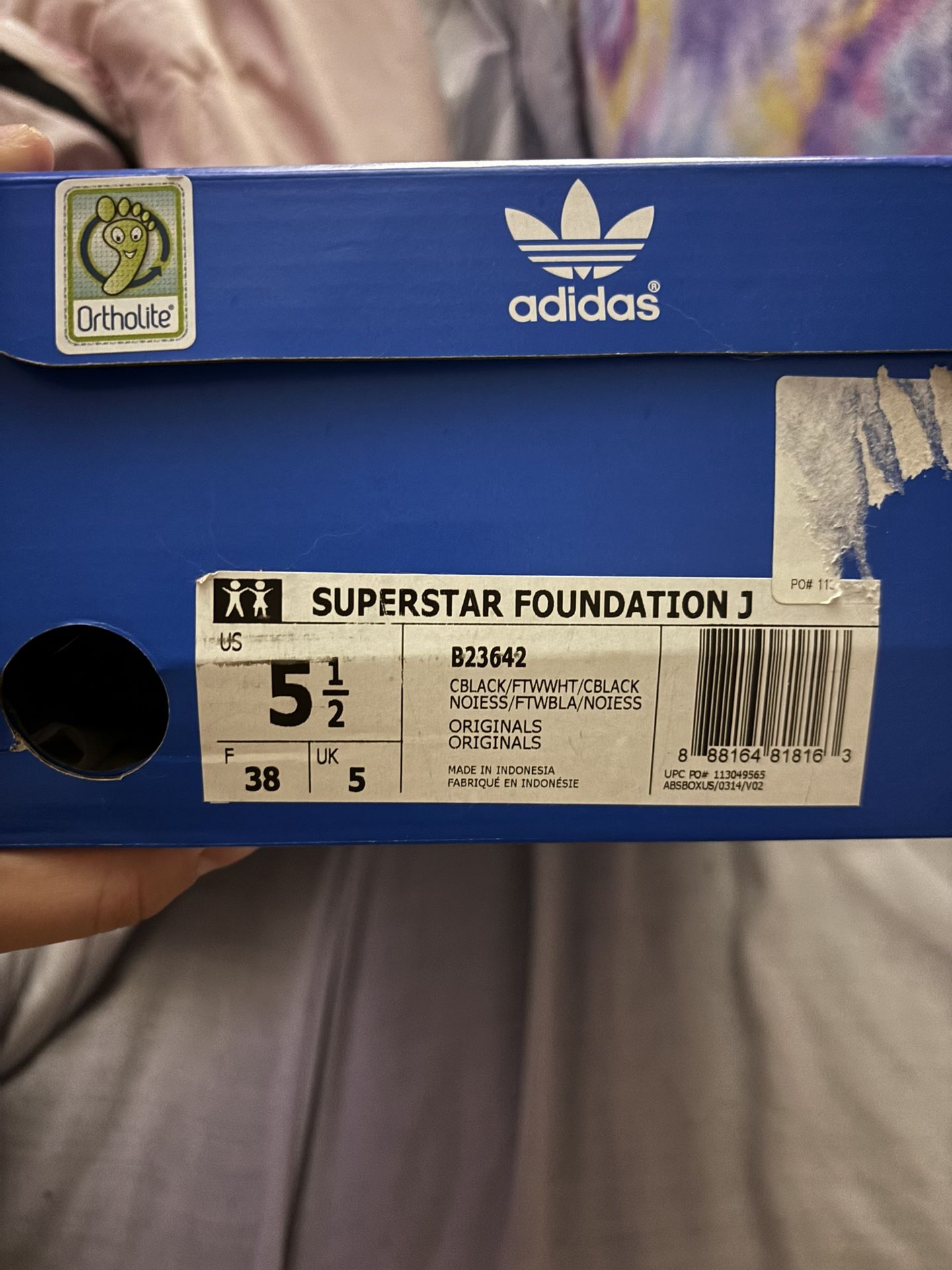 Adidas Superstar J Black/White