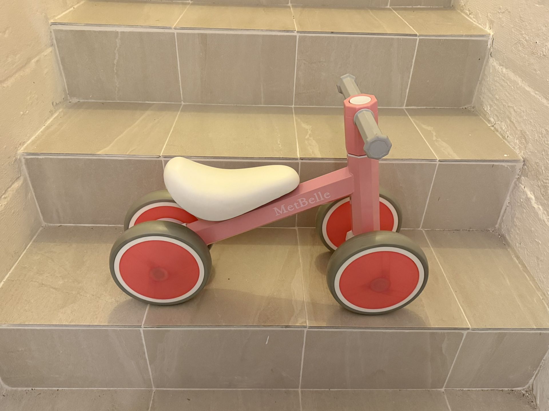 Pink and black children's baby strollers Bicycle
