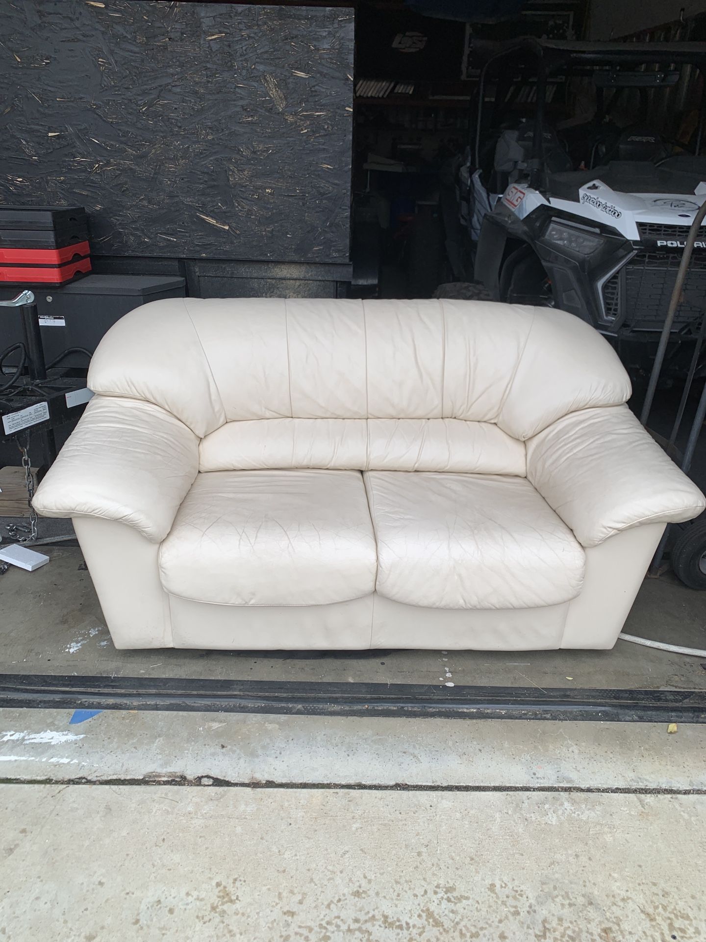 Leather Love Seat