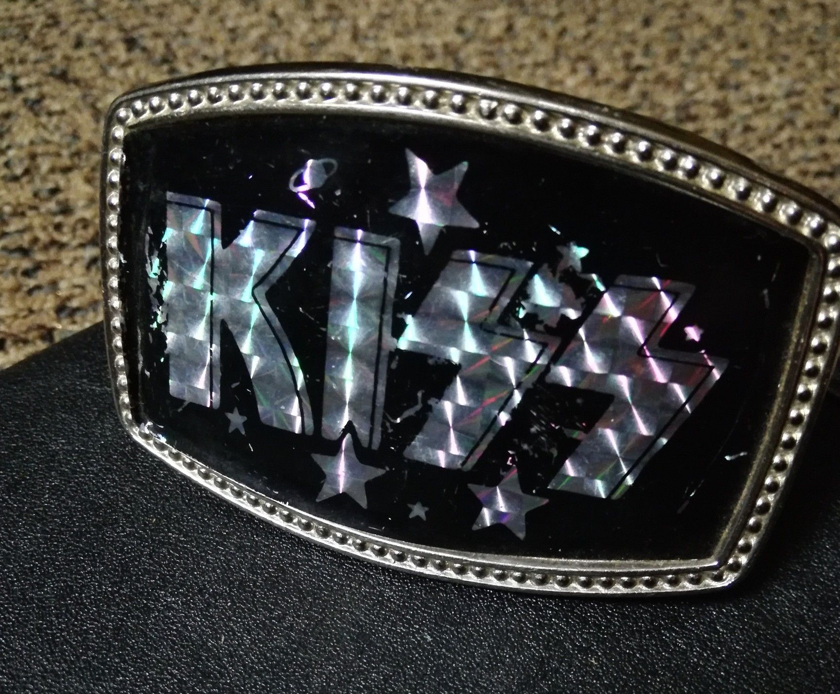 1970s Kiss Prism Belt buckle