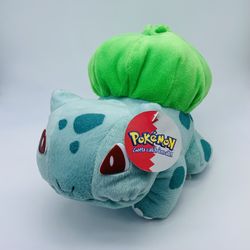 1999 Nintendo Play by Play Pokemon Bulbasaur 9" Plush with Original Tag USED