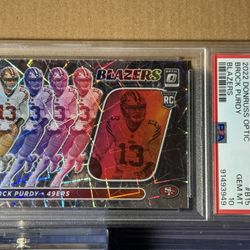 Rookie Brock Purdy Blazers PSA 10 