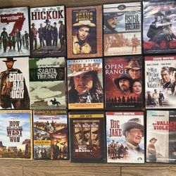 lot of 16 x Western DVD movies DVDs