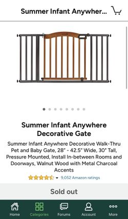 Decorative Gate for Child or Pet 28”- 42.5” x 30”