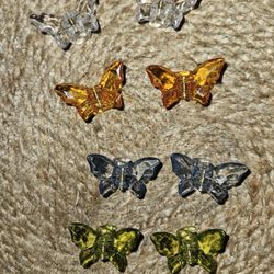 8 Butterfly Claw Clips 