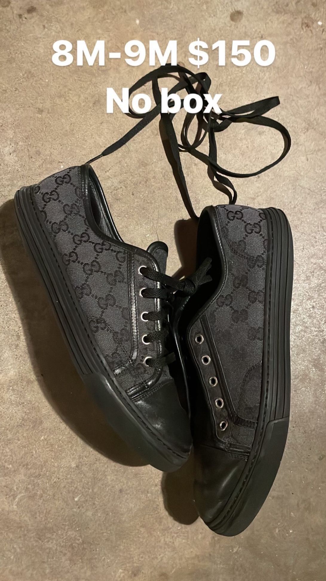 Black Gucci Low Top