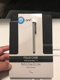 iPad case with stylus