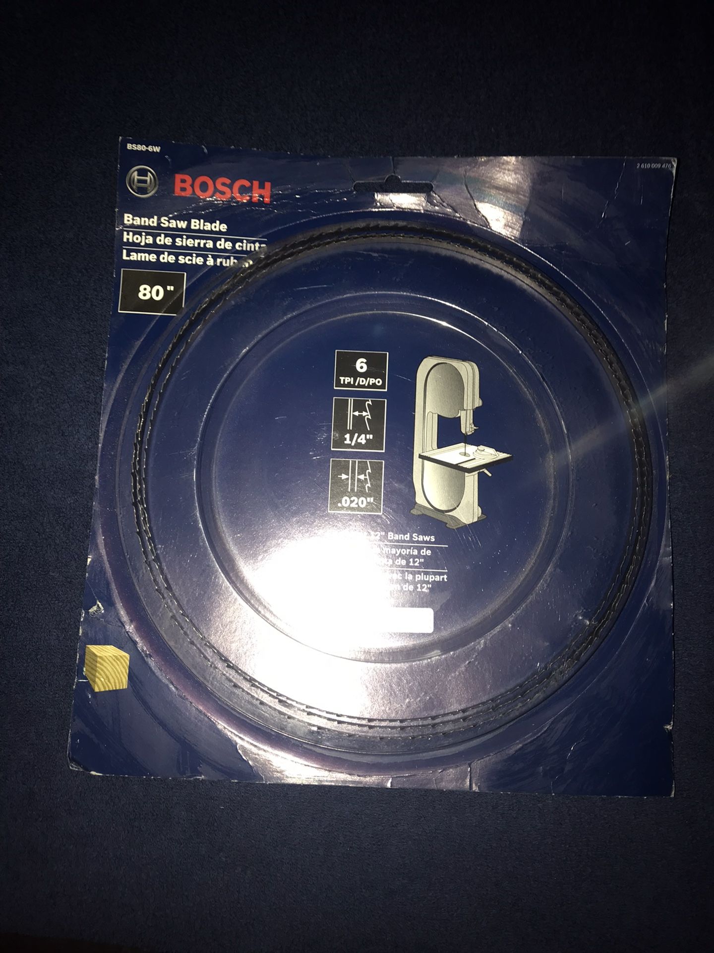 80” Bosch Band Saw Blade!! $10