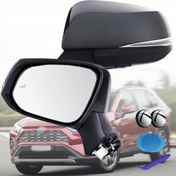 Driver Side Mirror for Toyota RAV4 2019-2025, Power Heated w/ Signal, Blind Spot & Camera