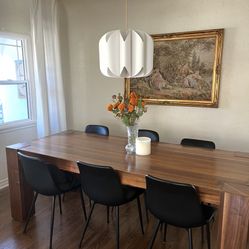 6 Black Dining Chairs 