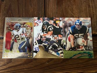 San Diego Chargers NFL Football Cards Lot of 3
