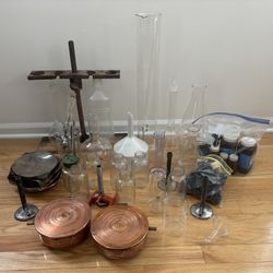 60+ Piece Vintage Chemistry Set 