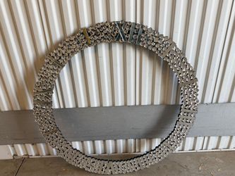 Metallic Analog Wall Clock Decor