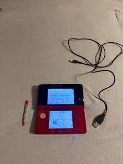 Nintendo 3DS Flame Red Handheld Console