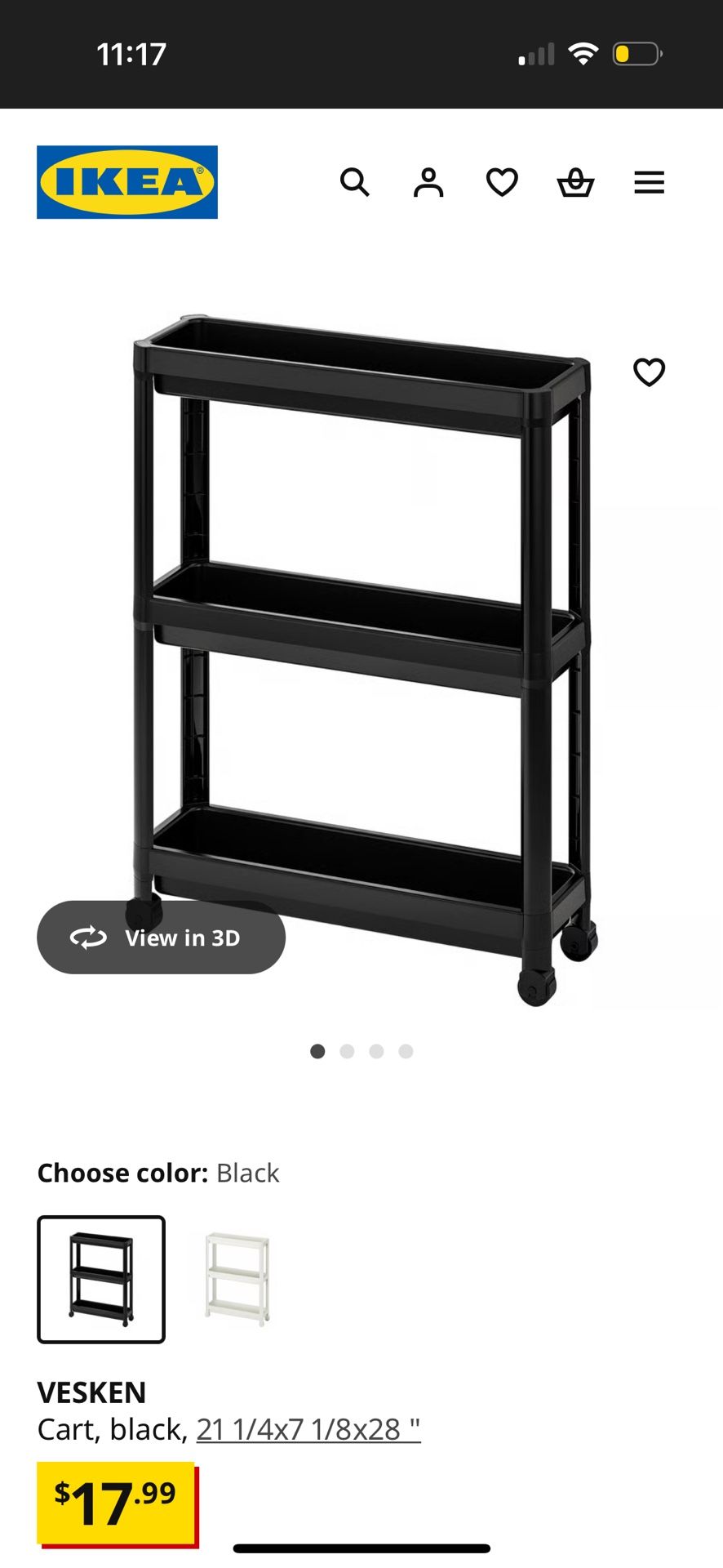 IKEA Bathroom Organizer Cart