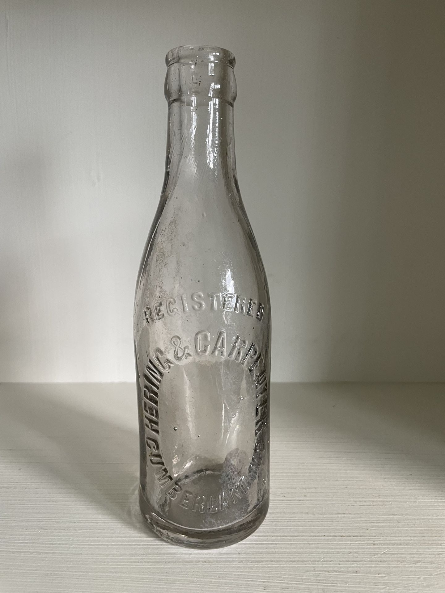 Hering & Carpenter Vintage Bottle - Cumberland MD