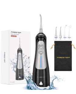 New! Water Dental Flosser Cordless for Teeth - 4 Modes Dental Oral Irrigator, Portable and Rechargeable IPX7 Waterproof Water Teeth Cleaner Picks for 
