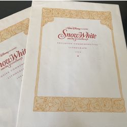 Rare Disney Lithograph Collection