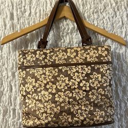 August: Floral Bag, Made of Paper Straw & PVC