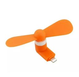 Portable Mini Fan Orange for Rapid Input-Compatible with iPhone 2-PACK 
