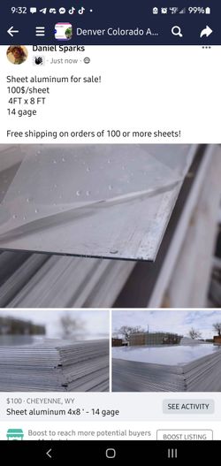 4x8 14 Gage Aluminum  Thumbnail