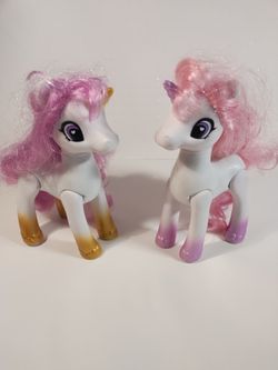 Set of 2 Zuru Sparkle Girlz Unicorn Pony Dolls
