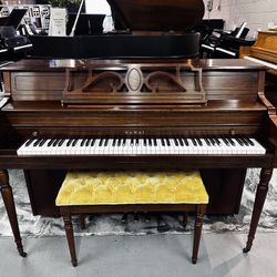 Kawai 42" Model 502-T Walnut Semi-Gloss Studio Upright Piano