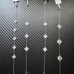 Moissanite Clover Bracelets