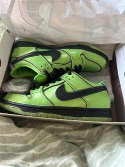 Nike SB Dunk Low Green Black Sneakers “powerpuff girls”