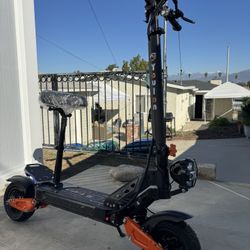 Electric scooter with seat
