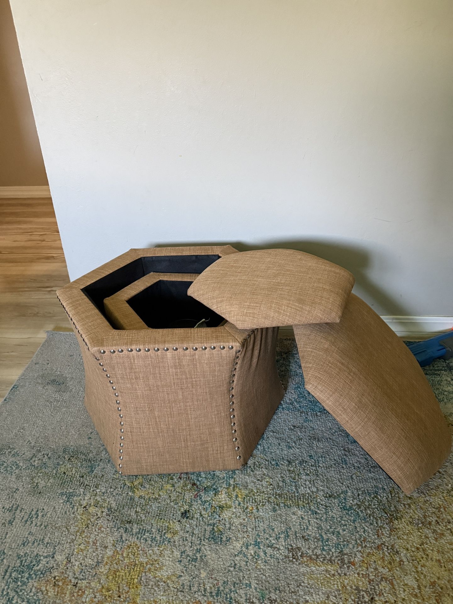 Two Ottoman With Storage  