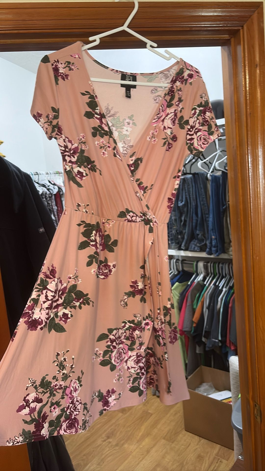 Pink Floral Dress 