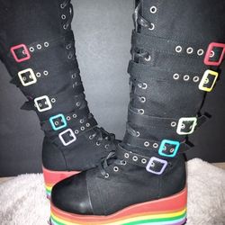 Colorful Knee High Boots 
