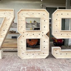 Wood Numbers (4ftx30in)