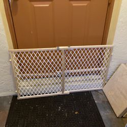 Gates - Wooden Pet Or Child Gates - Safety.   Expandable - One 29” To 49 1/2”  X 31” Tall And One 22 1/2 To 39 1/2” X23” Tall